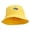 Yellow, variant on Mardi Gras Double Drum Embroidered Bucket Hat - White OSFM