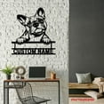 thumbnail image 4 of Craftnamesign Custom French Bulldog Metal Wall Art LED Light, Frenchie Memorial Dog Name Sign, 4 of 5