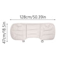 thumbnail image 2 of fsxdhpcsgfc Friendly & Dirt Seat Universal Non Breathable Memory Foam Seat Pad Front Bottom And Rear Seat Provides Comfort And Support (White, 2 of 7