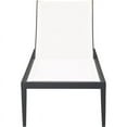 thumbnail image 2 of Meridian Furniture Nizuc Off White Fabric Outdoor Patio Mesh Chaise Lounge Chair, 2 of 12