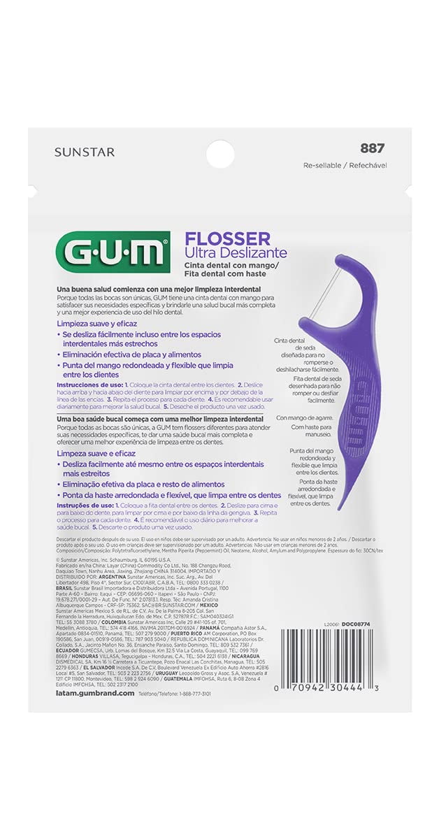 Gum Comfort Slide Flosser Picks Fresh Mint 90 Count