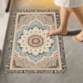 thumbnail image 6 of Toilet Rug Set Non-Slip Bathroom Rugs Soft Plush Machine Washable Contour Bath Mat Fashion Mandala 24x20/24x16, 6 of 9