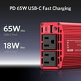 thumbnail image 2 of Inversor de corriente BESTEK 300W de 12V a 110V con USB-C y QC3.0, 2 of 7