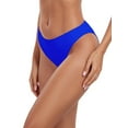 thumbnail image 6 of Ocean Blues Women's Cheeky High Leg Bikini Bottom Mid Rise Bathing Suit Swim Bottom, 6 of 7