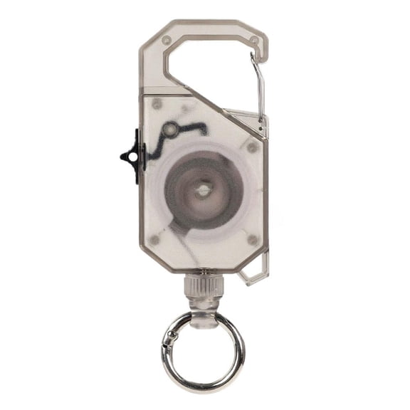120cm Heavy Duty Retractable Carabiner Keychain With Sliding Lock For Keys Tools ID Badges