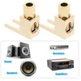 thumbnail image 3 of 2pcs Right Angle Speakers  Connectors 90 Degree Banana Plugs L Shaped Adapters, 3 of 6