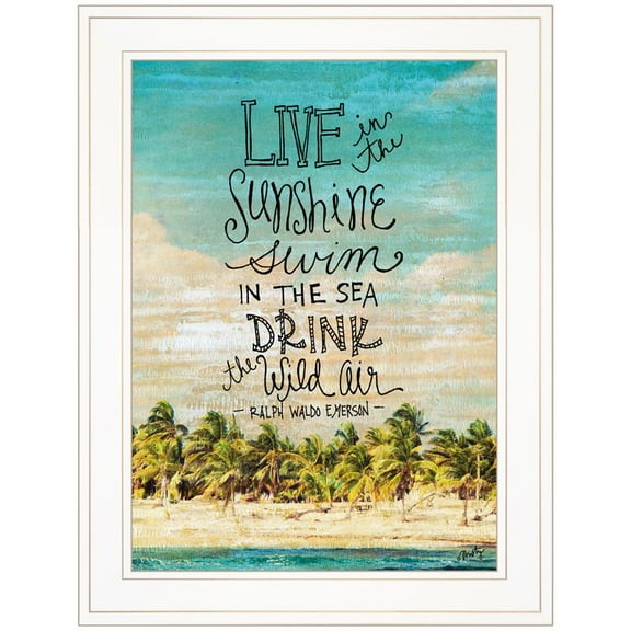 Live in the Sunshine by Misty Michelle Printed Wall Art Wood Multi-Color
