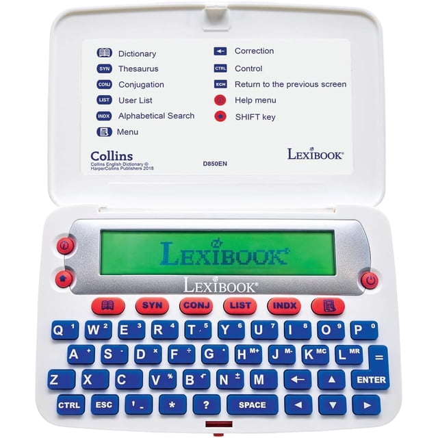 - The Collins English Dictionary, 13ª edición, Diccionario electrónico, definicion, tauro, conjugación, Corrector ortográfico fonético, soltador de crucigramas, con batería, Azul/Blao,