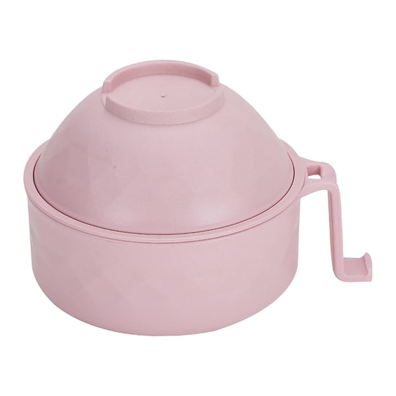 Rapid Ramen Cooker Microwave Bowl Set, Dishwasher Safe Instant Noodle Bowl with Chopsticks for College Dorms, Pink