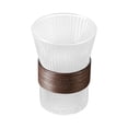 thumbnail image 1 of Capacidad 300ML Se puede vender en múltiplos Taza de vidrio antiescaldadura en forma de oreja colgante retro simple con astillas de madera ANGGREK  Otros, 1 of 8