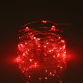 thumbnail image 1 of Guirnalda de luces LED de alambre de cobre de 2 m y 20 luces LED a pilas para interiores, dormitorios, bodas, fiestas, Navidad, festivales (roja), 1 of 8