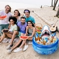 thumbnail image 2 of Hielera inflable Bencailor Shark para decoración de fiesta, color azul, 2 of 7