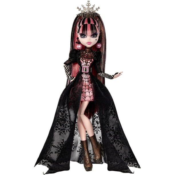Poupée Monster High Draculaura, édition spéciale Howliday, robe rose et  noire, haute couture, collection de vacances, cadeaux pour filles et  garçons 