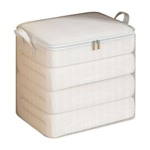 Hwkond Storage Box Heavy Duty Storage With Reinforced Handles Transparent And Visible Extra Large Storage Bags For Clothes Tote Bag Thickened Double Zipper For Space Saving Trave on Clearance