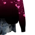 thumbnail image 5 of NAISIBABY Girls Valentine's Day Hoodie, Heart Prints Long Sleeve Fleece Lined Pullover Fashion Hooded Sweatshirt Multicolor 11T, 5 of 5