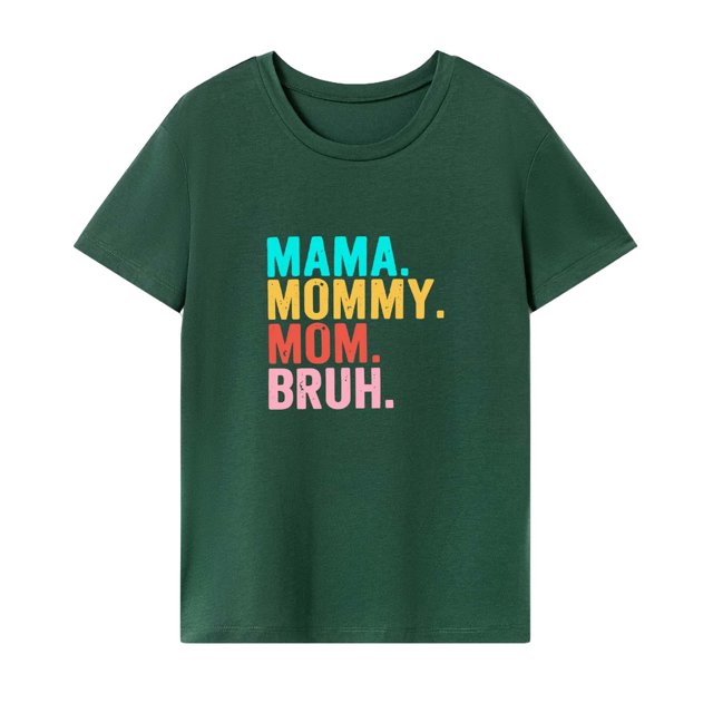 Camiseta de mujer con cuello redondo, camiseta informal de moda de verano para acampar, mochilero S