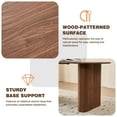 thumbnail image 3 of 71" Large Dining Table Set for 4, Rounded Corners Farmhouse Modern Rectangle Wood Kitchen Table with Boucle Chairs Set of 4, 3 of 8