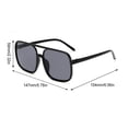 thumbnail image 3 of Sonducket Gafas ópticas Gafas con montura negra Protección de moda Accesorios de ropa de marco grande para protección de ojos Lentes Gris con borde negro, 3 of 6