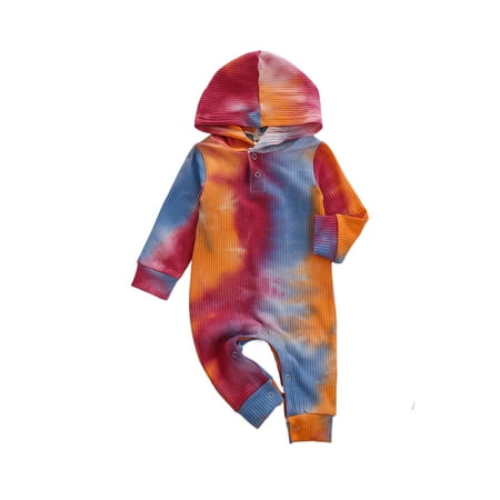 

Bomotoo Baby Loose Playsuit Buttons Henley Neck Romper Travel Ribbed Color Block Jumpsuit 6 100cm