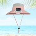 thumbnail image 1 of Sombrero de protección solar para niños con ventilador solar recargable sombrero de viaje de verano ajustable multifuncional para niños para niñas Rosa, 1 of 8