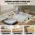 thumbnail image 6 of ZIATUBLES Raven Bat Skull Rose Print Ironing Blanket, Portable Lightweight Travel Ironing Board for Clothes, Heat Resistant Foldable Ironing Mat Pad Fits Small Space Halloween Deocr, 31.5" x 19.6", 6 of 7