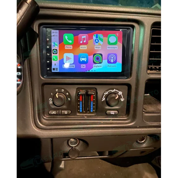 2025 New Android 13 Car Stereo for Chevy Classic 2004-2007 /Silverado Classic 2007 7in HD Touchscreen 4 64G, Wireless CarPlay & Android Auto, GPS Navigation   Bluetooth/WiFi/FM/RDS SWC