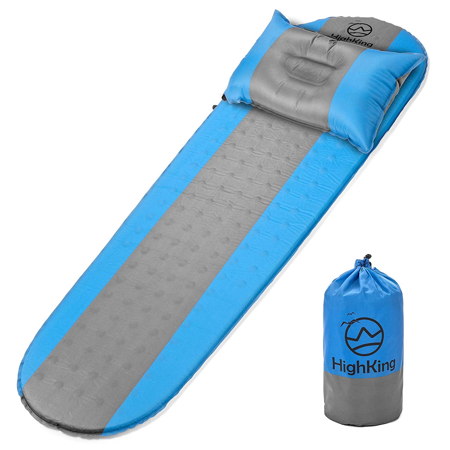Blue/Grey 22 Wide Lightweight Folding Camping Pad for Hiking Backpacking REDCAMP Closed Cell Foam Camping Sleeping Pad 72x22x0.75 