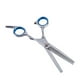 thumbnail image 5 of Kit de tijeras de corte de pelo, 11 Uds., cepillo con Clip, peine, tijeras de peluquería de acero inoxidable, juego para barbería, azul, 5 of 10