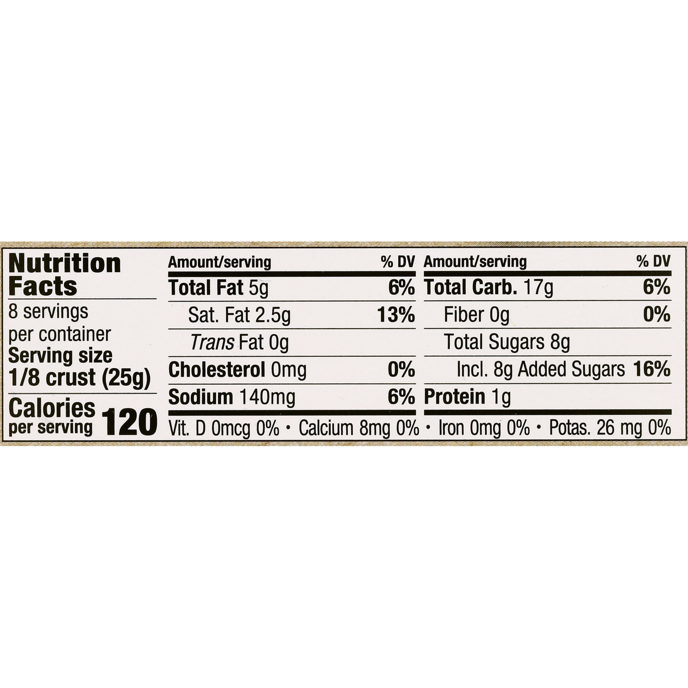 Mi-Del Gluten Free Graham Style Pie Crust, 7.1oz Ready to Eat