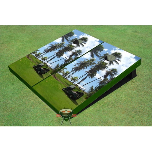 Golf Palm Trees Theme Cornhole Boards