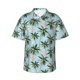 thumbnail image 1 of Fotbe Flamingos And Palms Camisa Hawaiana para Hombre Unisex – Camisa Casual de Verano con Botones de Manga Corta de Algodón y Lino,Medium, 1 of 7