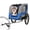 blue, variant on JXXRZ Dog Bike Trailer for Large Dogs 66LB, Foldable Pet Carrier with 20" Wheels & Universal Hitch, All Terrain, Green