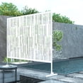 thumbnail image 6 of Lirago Shine Decorative Screen White 76"H x 47.2"L x 15.15"W, 6 of 6