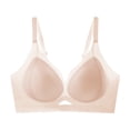 thumbnail image 2 of Womens Full Coverage Bra, Light Support Underarm Smoothing Underwear, Adjustable Straps, Breathable Comfort Bra for Women | VerBelle,Pink XL, 2 of 3