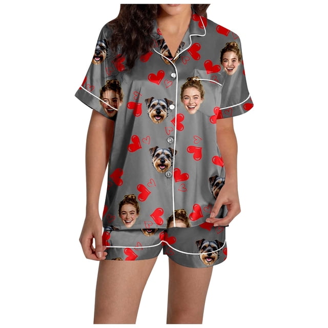 Custom Photo Matching Shorts For Couples Sleepwear Outfit | Everyday Wear Comfort Loungewear For Home