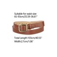 thumbnail image 3 of Allegra K Womens Belt Faux Leather Waist Solid Color Pin Buckle Belts for Girls Ladies, 3 of 4
