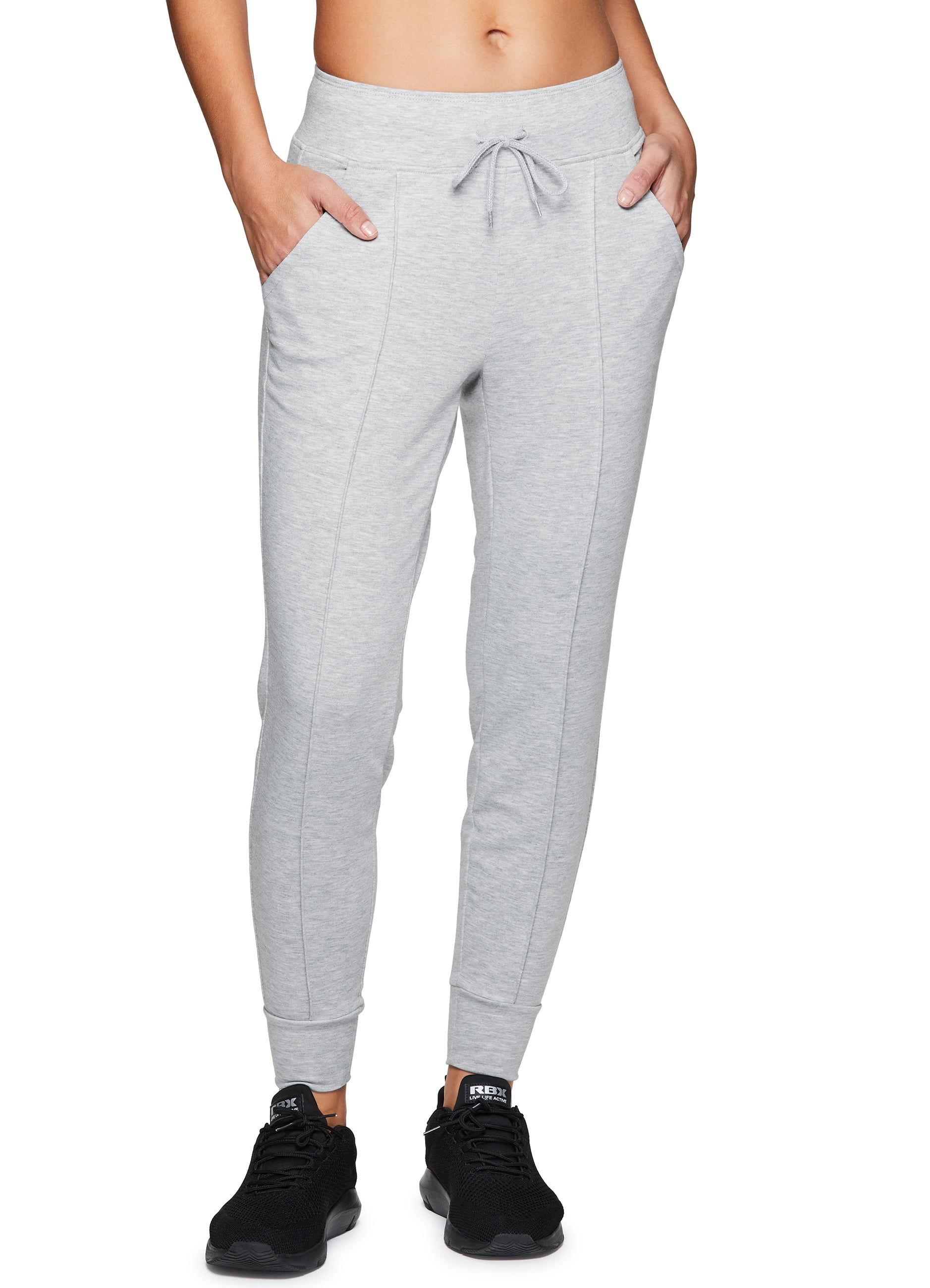 RBX - RBX Active Women's Athletic Super Soft Lightweight Cuffed Tapered Fleece Jogger Sweatpants