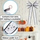 thumbnail image 4 of Cinta de poliéster laminada para Halloween, 5 cm de ancho, diseño de telaraña, calavera de calabaza, plateada y negra, duradera, tejida para manualidades | Decoración para fiestas, envoltura de, 4 of 6