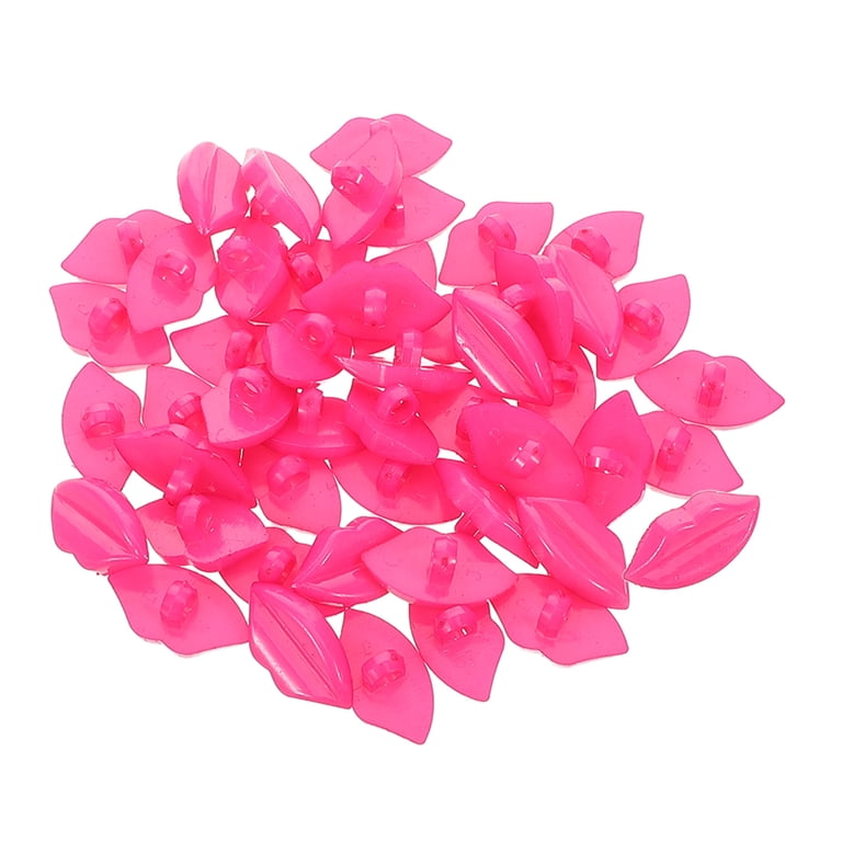 OUNONA 50pcs Doll Mouth Parts DIY Craft Supplies Colorful Lips Big