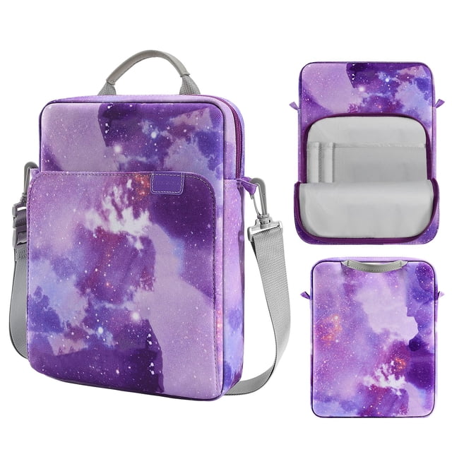 Funda para portátil MoKo 14" Purple Starry Sky con correa