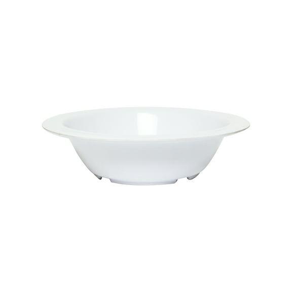 Excellante Nustone White Melamine Dinnerware Collection 6.375 Inch - 12 oz. Soup, Cereal Bowl, Comes In Dozen