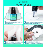 Extra Strong Evolution Advanced Eyelash Extension Glue - Stacy Lash (0.17 fl.oz/ 5ml)/ 1 Sec Drying Time/ 6 Weeks Retention/Very Low Fumes/Professional Use Only Black Adhesive