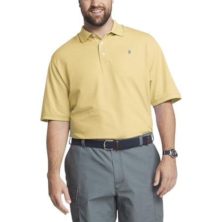 IZOD by IZOD Big Advantage Performance Moisture Wicking Quick Dry Solid Polo Shirt, Short Sleeve, Men's Big & Tall