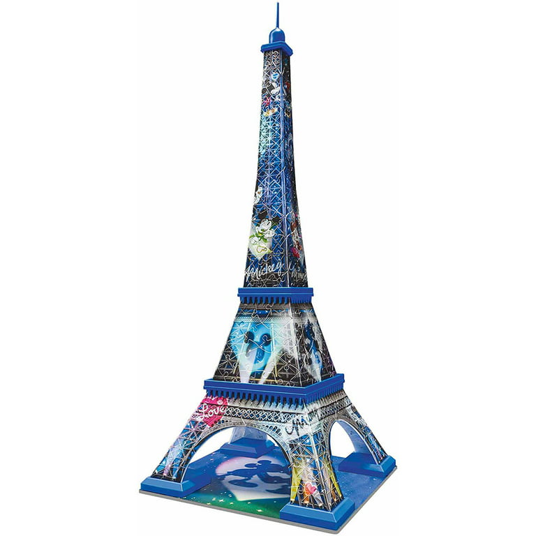 Ravensburger 12579-3D Puzzle Buildings with Light Eiffel Tower Paris - 216  Piece - Three-Dimensional Building Joy & No Glue Needed for Adults and