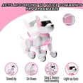 thumbnail image 4 of Top Race Remote Control Robot Dog Toy Touch Edition - Pink, Voice Control, Kids 3-10Y, 4 of 7
