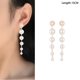 thumbnail image 1 of Pendientes para mujer, regalos para mujer, 1 par de pendientes largos de perla con borlas de moda, joyas para regalo de boda, pendientes, 1 of 5