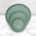 thumbnail image 5 of Gibson Home Rockaway 12 Piece Stoneware Dinnerware Set in Matte Teal, 5 of 5