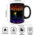 thumbnail image 3 of Funny Coffee Mug Tea Cup The Lord Is My Shepherd And He Knows I''m Gay Coffee Tea Cups LGBT Festival Party Modern Ceramic Mugs Gifts for Men Adults Mommy Married Couples 11oz Black, 3 of 6
