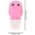 thumbnail image 2 of DRAFIDEEP Travel Size Bottles 3Pcs Squeezable Airtight Leak Proof Owl Shaped Silicone PP Lotion Containers, 2 of 8