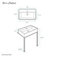 thumbnail image 6 of Concorde 24" Rectangle Console Sink with Matte Black Legs, 6 of 11